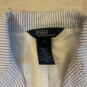 Polo Seersucker Suit, boys size 10